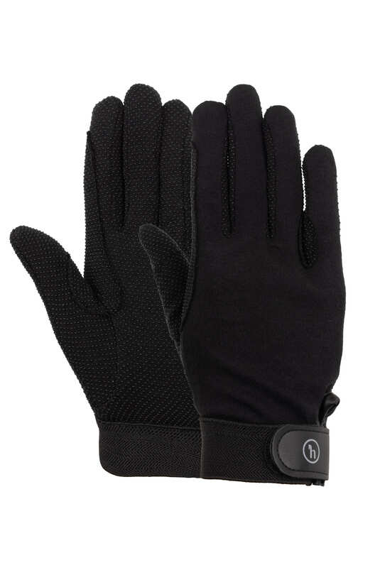 31404_bl_01 Horze Basic Polygrip Riding Gloves - Image 1