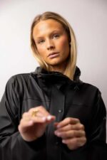 Horze Billie Women's PU Rain Riding Jacket - Image 5