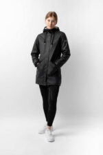 Horze Billie Women's PU Rain Riding Jacket with Fleece - Image 9