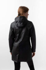 Horze Billie Women's PU Rain Riding Jacket with Fleece - Image 8