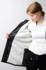 Horze Billie Women's PU Rain Riding Jacket with Fleece - Image 5