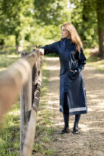 Horze Hazel Women's Long Raincoat with Slits - Image 3