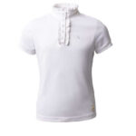Horze Christel Kids Short Sleeve Ruffle Show Shirt