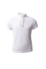 Horze Christel Kids Short Sleeve Ruffle Show Shirt
