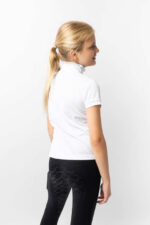 Horze Christel Kids Short Sleeve Ruffle Show Shirt - Image 4