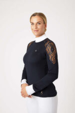 Horze Sylvie Women's Long Sleeve Lace Show Shirt - Image 7