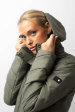 Horze Aurora Padded Parka Riding Riding Jacket with Removable Skirt - Image 17