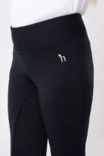 Horze Active Kids Winter Silicone Full Seat Riding Tights - Image 4