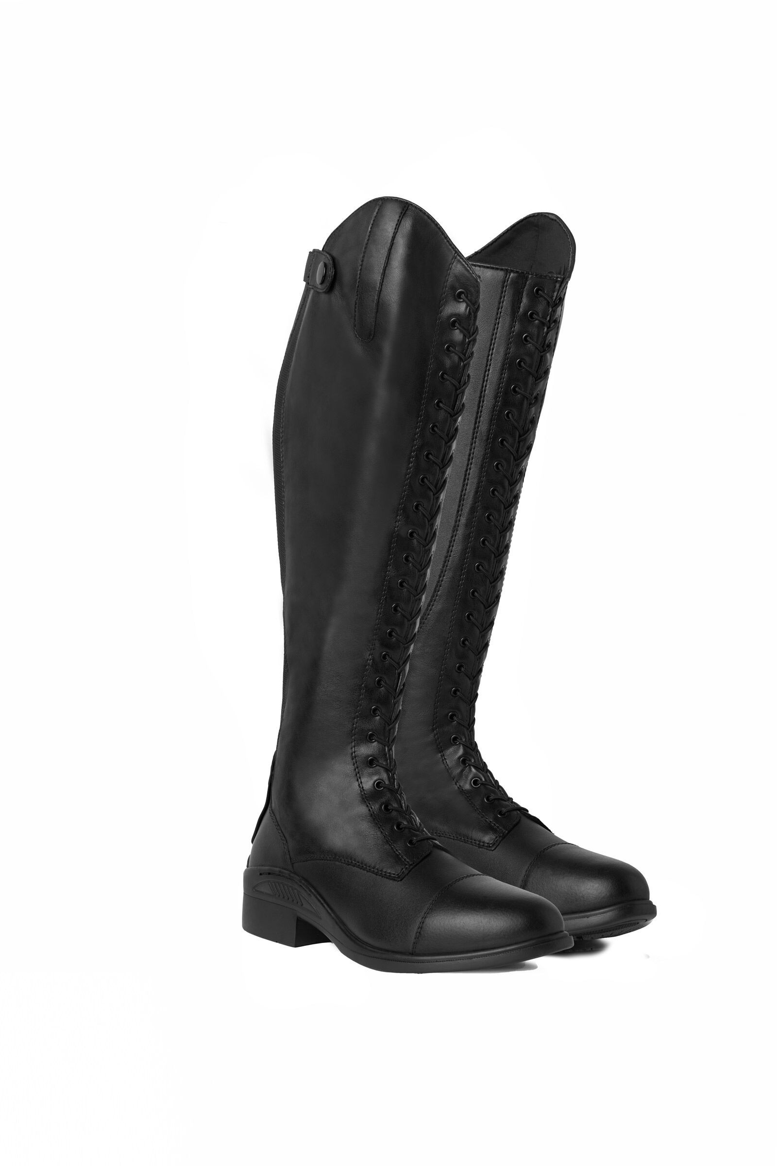 39504_BL_1 Horze Women's Lace-Up Riding Boots - Image 1