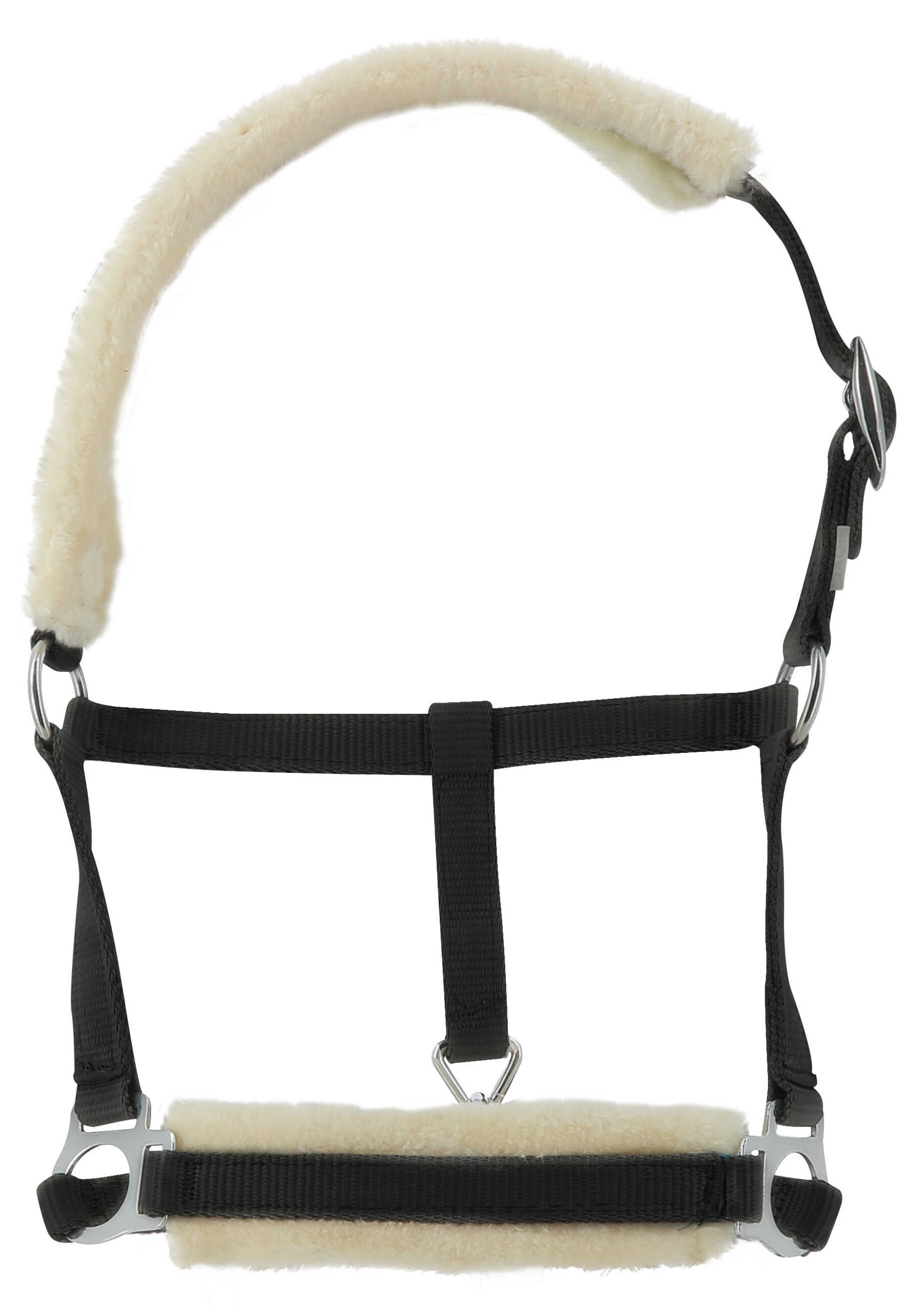 RIDING WORLD foal halter made of synthetic sheepskin