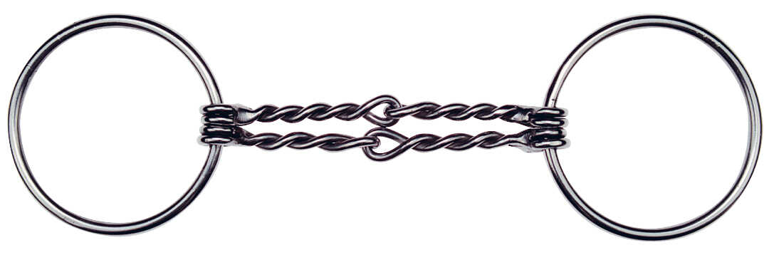 FEELING Loose Ring Snaffle - Double wire bit twisted