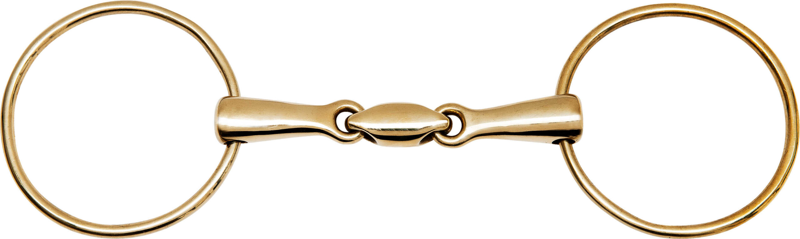 FEELING Loose Ring Snaffle Bit with Large Rings - Anatomic Argentan