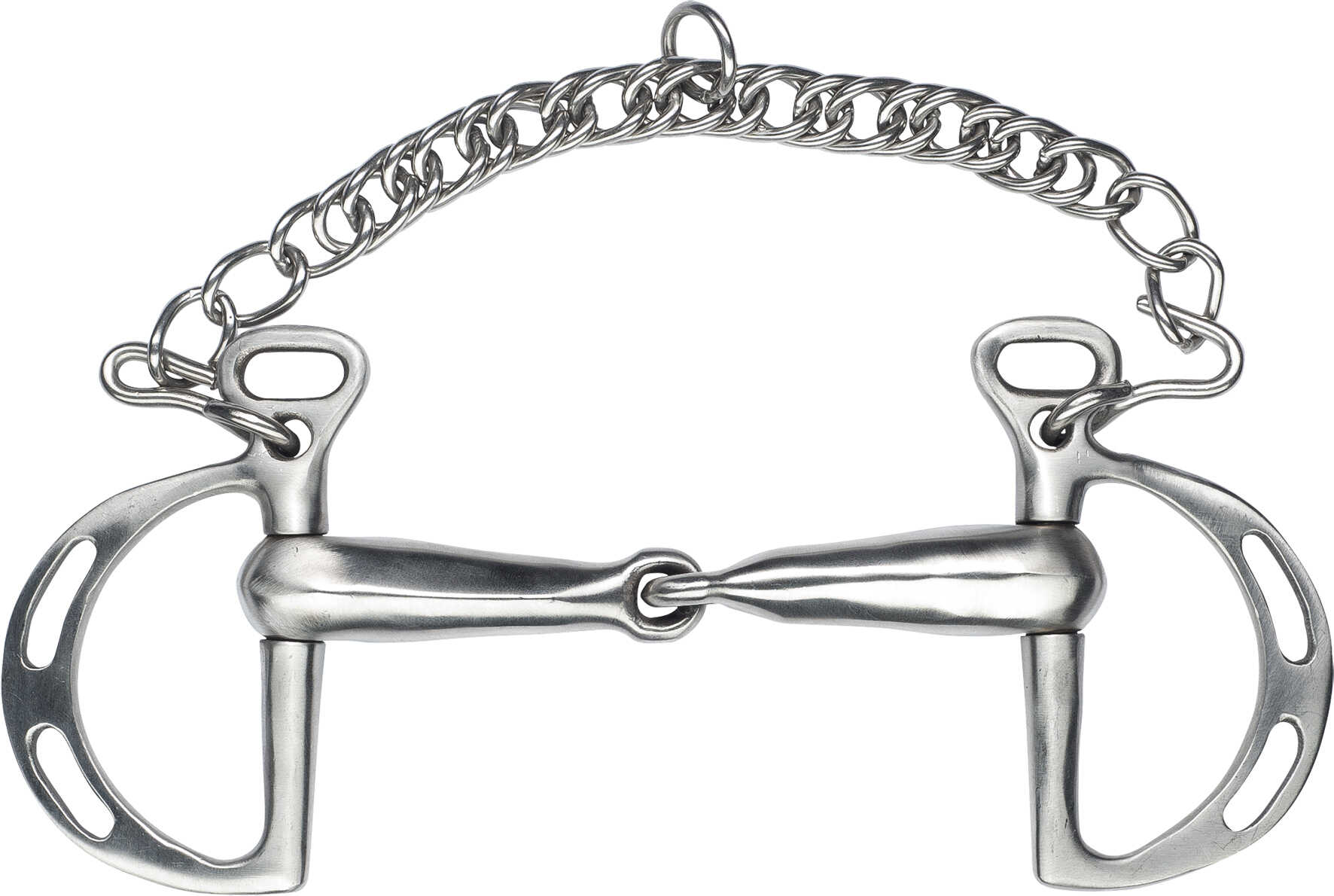 FEELING Spring Curb Bit - with openings satin