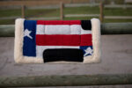 WESTRIDE Navajo saddle blanket USA flag