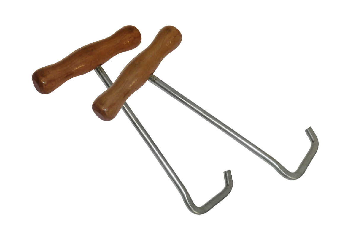 Boot horn with wooden handle