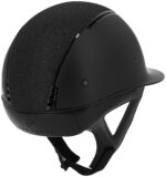 Wide visor with glossy black insert, crystal fabric top EQUITHÈME – Soazy helmet - Image 3