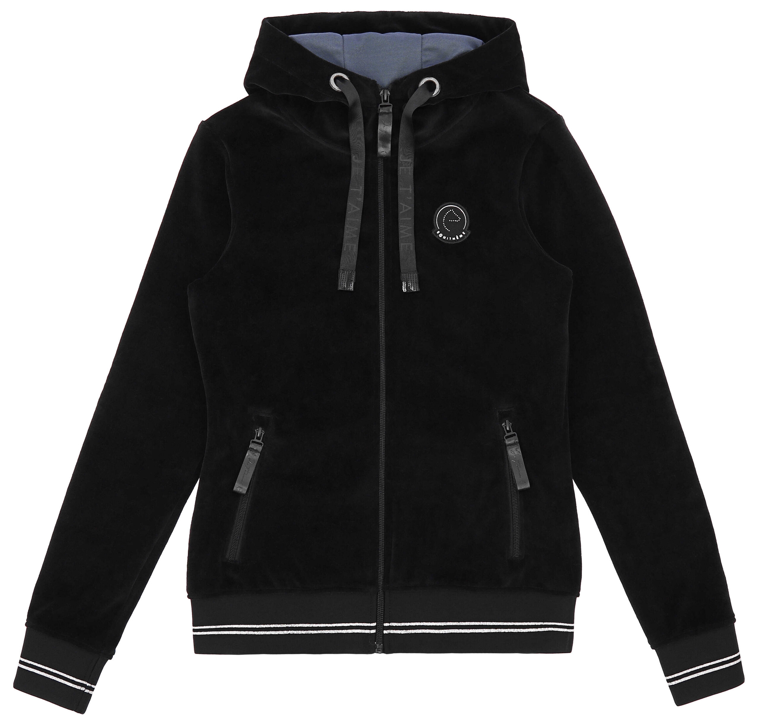 Velvet jacket “Je t’aime” EQUITHÈME – Coline children