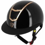 EQUITHEME - Airy BLACK/GOLDEN PINK - Helmet LM