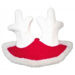 EQUITHÈME Earbonnet - Christmas - in the shape of a reindeer antler