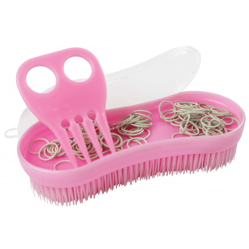 hippotonic-braiding-brush (4) HIPPOTONIC Multifunctional MAGIC brush with manebands and comb - Image 1