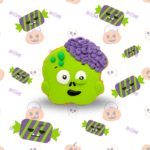 CANDY HORSE Cookie with icing HALLOWEEN ZOMBIE - Image 3