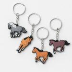 Rubber key ring HORSE (1 piece)