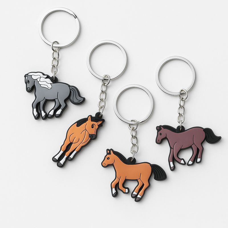 03bc15e2-1d93-45f9-8bb4-541e656f53c9-md Rubber key ring HORSE (1 piece) - Image 1