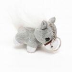 Soft key ring HORSY white/grey