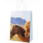 Paper Gift Bag with horse design PONIES