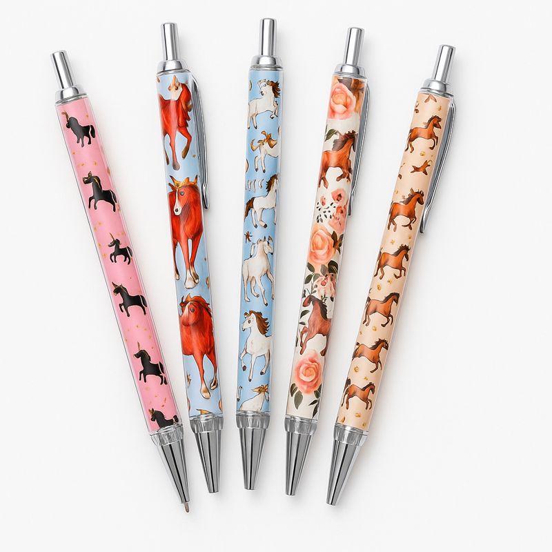 6730249f-bf5e-454f-ae26-14632064abd7-md Pencil with horse design (1 piece) - Image 1