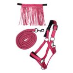 HKM Head collar set -Lilly- with snap hook & fly fring - Image 2