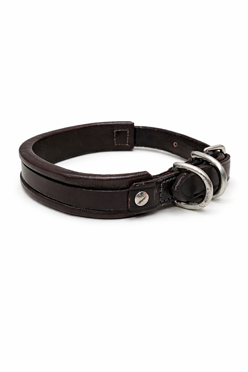 7e945e90-9328-480c-a4f9-c86853e89ffc HKM Dog collar for jewel letters, brown (40 cm) - Image 1