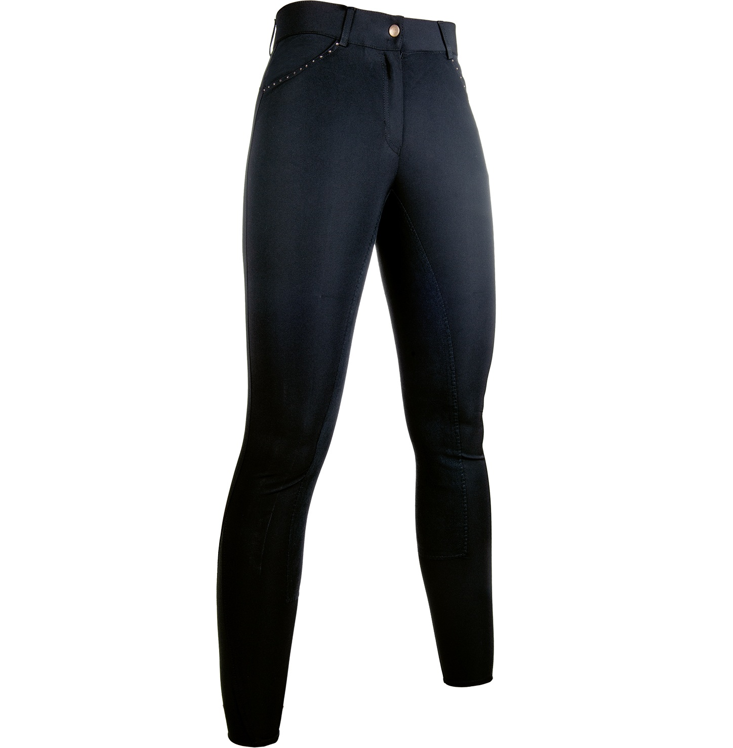 11456-HKM-rosegold-breech-alos-front (1) HKM Riding breeches -Rosegold Glamour- Style Alos (38) - Image 1