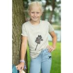 HKM T-shirt -Hobby Horsing Rainbow-, beige - Image 3