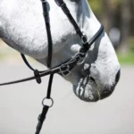 Horze Leather Bitless Bridle - Black (PONY) - Image 3