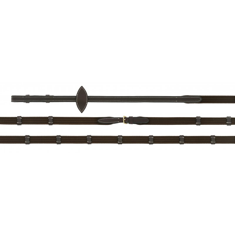 Norton Pro Webbing Reins - EK-Oiled Leather